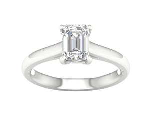 1.5 ctw Emerald cut Solitaire Ring