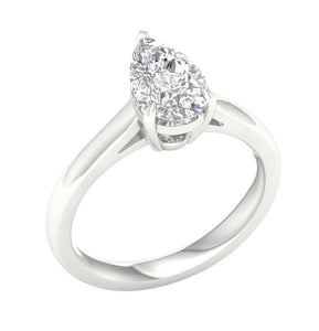 1.5 ctw Pear Solitaire Engagement Ring