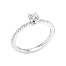 Load image into Gallery viewer, Round Straight Shank Engagement Ring