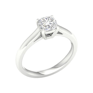 Cushion Solitaire Ring