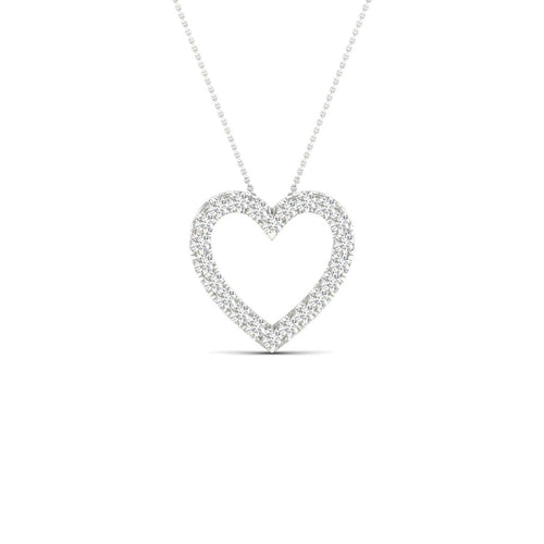 1 ctw Heart Pendant Necklace