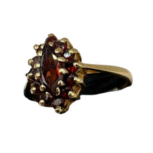 Load image into Gallery viewer, Vintage-Inspired Garnet Cluster Ring