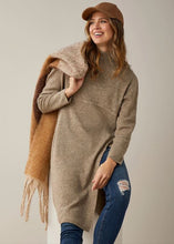 Load image into Gallery viewer, Naomi Knit Long Tunic- Heather Brown