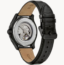 Load image into Gallery viewer, Black Leather Strap Men's Watch