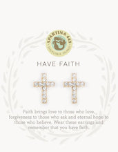 Load image into Gallery viewer, Sea La Vie Have Faith Stud Earrings
