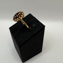 Load image into Gallery viewer, Vintage-Inspired Garnet Cluster Ring