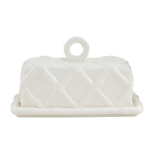 Load image into Gallery viewer, Ceramic Bamboo Butter Dish