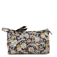 Load image into Gallery viewer, Daisies White Trapeze Cosmetic Bag