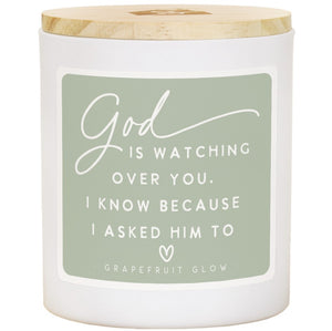 God Is Watching Candle