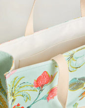 Load image into Gallery viewer, Market Tote Queenie Tropical Floral Sea Foam
