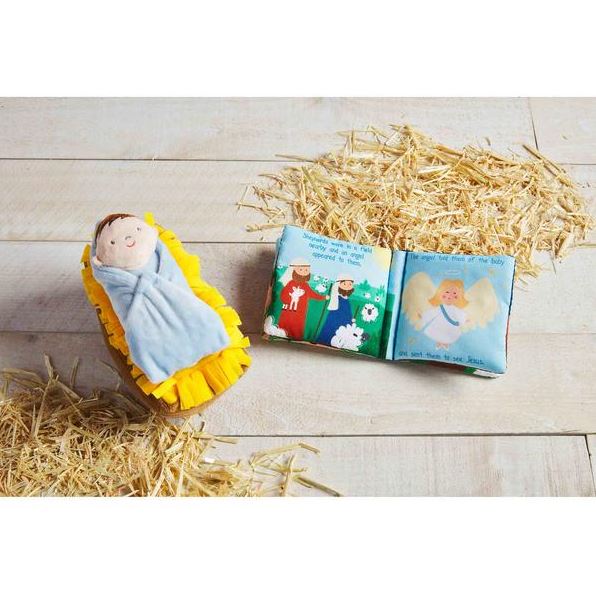 Nativity Plush with Book Hartzog Gifts & Fine Jewelers