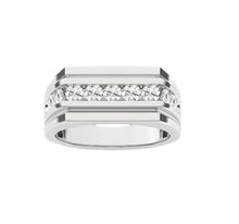 Load image into Gallery viewer, Men's Band with Round Diamonds