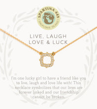 Load image into Gallery viewer, Live, Laugh, Love &amp; Luck Necklace