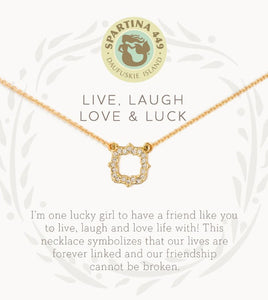 Live, Laugh, Love & Luck Necklace