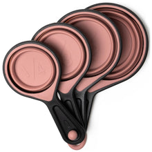 Load image into Gallery viewer, Krumbs Kitchen Silicone Collapsible Measuring Cups 4pcs Set- 3 asst