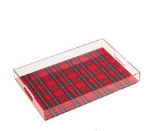 Load image into Gallery viewer, Tartan Acrylic Tray, 2 asst.