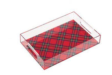 Load image into Gallery viewer, Tartan Acrylic Tray, 2 asst.