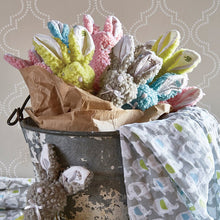 Load image into Gallery viewer, Woolly Bunny Post Rattle, 3 Asst