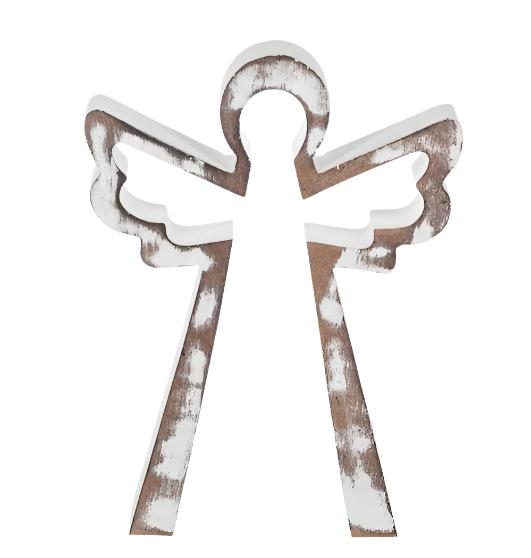 Nested White Wash Angel Figurine, 3 Piece Set – Hartzog Gifts