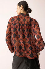 Load image into Gallery viewer, Astro Printed Top in Burnt Orange