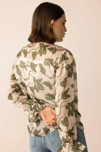 Load image into Gallery viewer, Forest Muse Printed Top - Olive Bloom