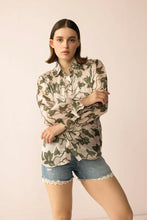 Load image into Gallery viewer, Forest Muse Printed Top - Olive Bloom