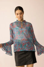 Load image into Gallery viewer, Rosette Reverie Top - Blue