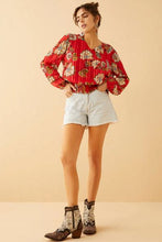 Load image into Gallery viewer, Rylee River Peplum Top