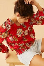 Load image into Gallery viewer, Rylee River Peplum Top