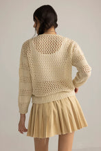 Load image into Gallery viewer, Midnight Mesa Knitted Sweater - Cream