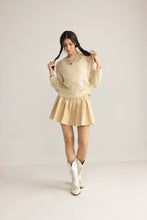 Load image into Gallery viewer, Midnight Mesa Knitted Sweater - Cream