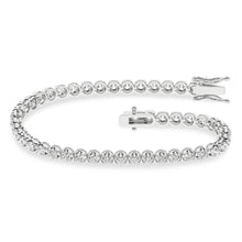 Load image into Gallery viewer, 3 ctw Crown Prong Tennis Bracelet