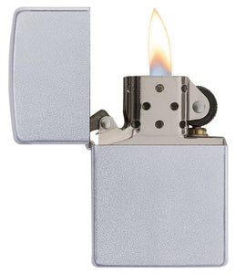 Classic Satin Chrome Pocket Lighter