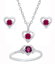 Load image into Gallery viewer, Children&#39;s Sterling Silver Birthstone Jewelry, Asst.