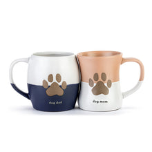 Load image into Gallery viewer, Dog Mom &amp; Dog Dad Hug Mugs-Set of 2