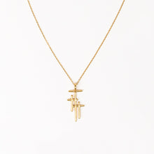 Load image into Gallery viewer, Faithful Light Three Cross Necklace, 2 Asst