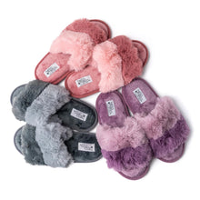 Load image into Gallery viewer, Cotton Candy Puff Slippers, 3 asst