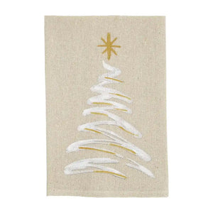 Hand-Painted Christmas Towel