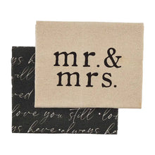 Load image into Gallery viewer, Mr. and Mrs. Hand Towel Set