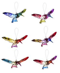 7" Hanging Rainbow Hummingbirds