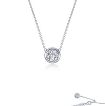 Load image into Gallery viewer, 0.5ctw Bezel-Set Solitaire Necklace