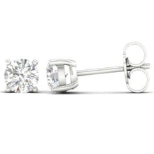 Load image into Gallery viewer, 0.75 CTW Round Solitaire Earrings