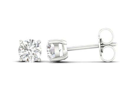 0.75 CTW Round Solitaire Earrings