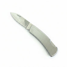Load image into Gallery viewer, Brushed Silver Folding Pocket Knife