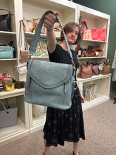 Load image into Gallery viewer, Lorelei Vegan Crossbody- Blue
