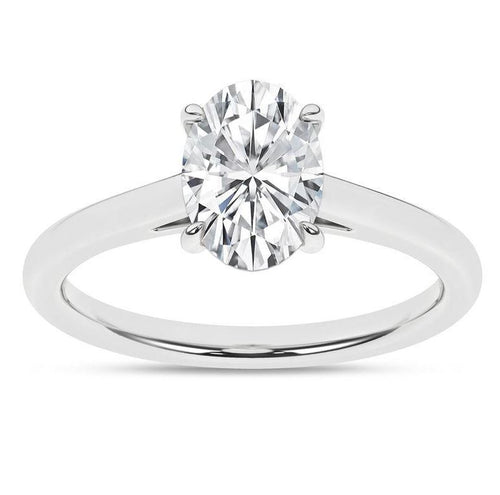 1.5 ctw Oval Solitaire Engagement Ring