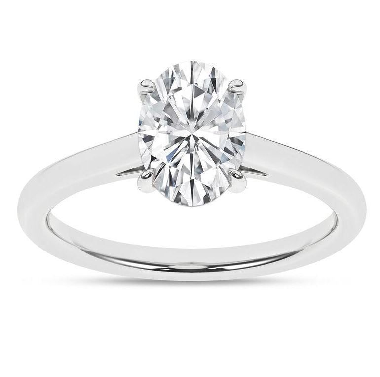 1.5 ctw Oval Solitaire Engagement Ring