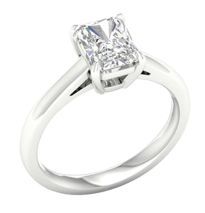 1.5 ctw Radiant cut Solitaire Ring