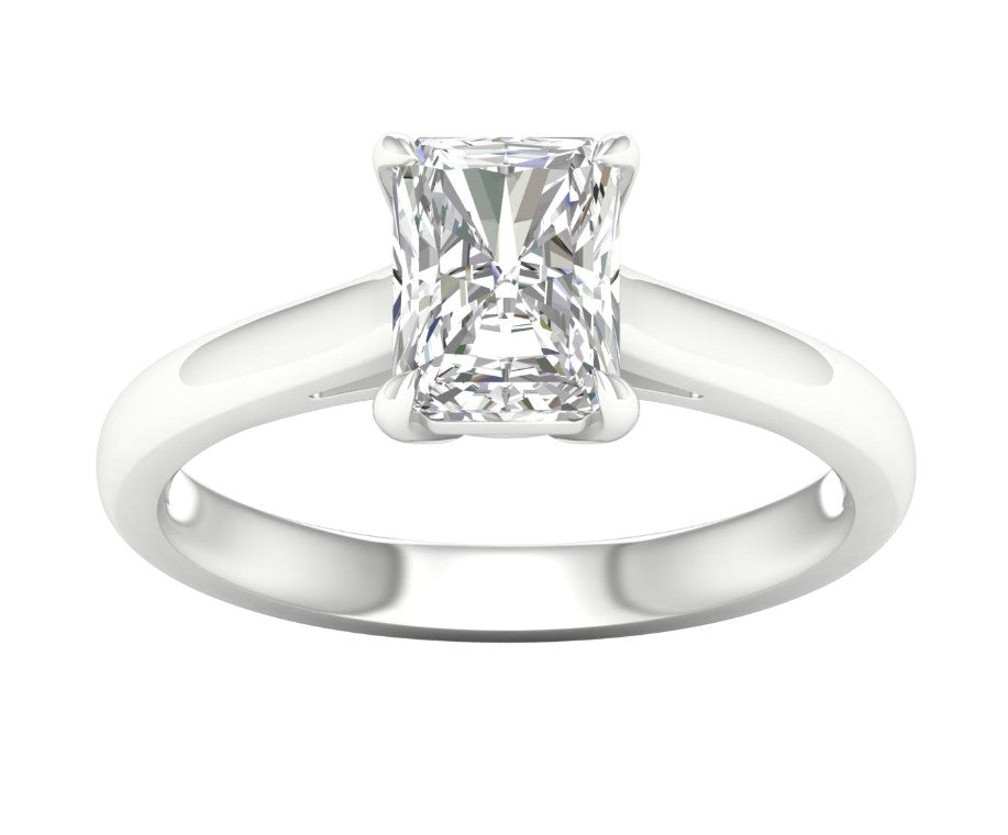 1.5 ctw Radiant cut Solitaire Ring