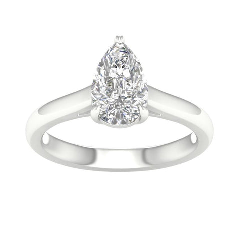 1.5 ctw Pear Solitaire Engagement Ring